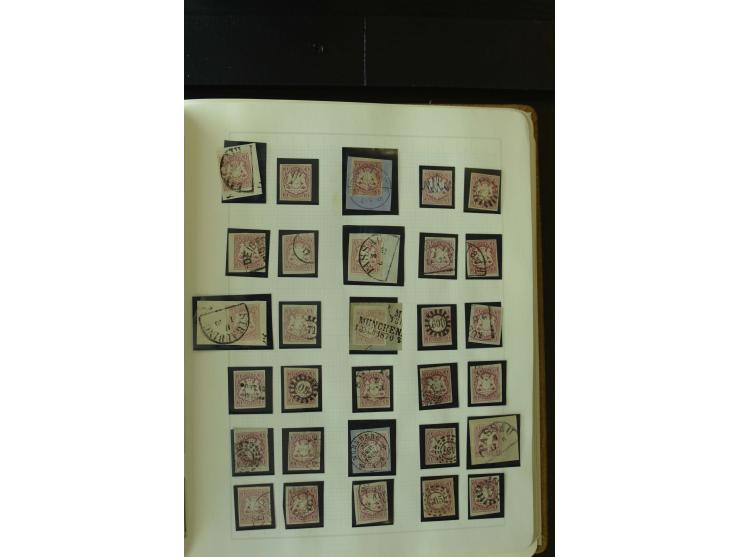 1849/1920, postfrische, ungebrauchte und gestempelte umfangreiche Sammlung, dabei Quadratausgaben sehr reichhaltig, viele gut