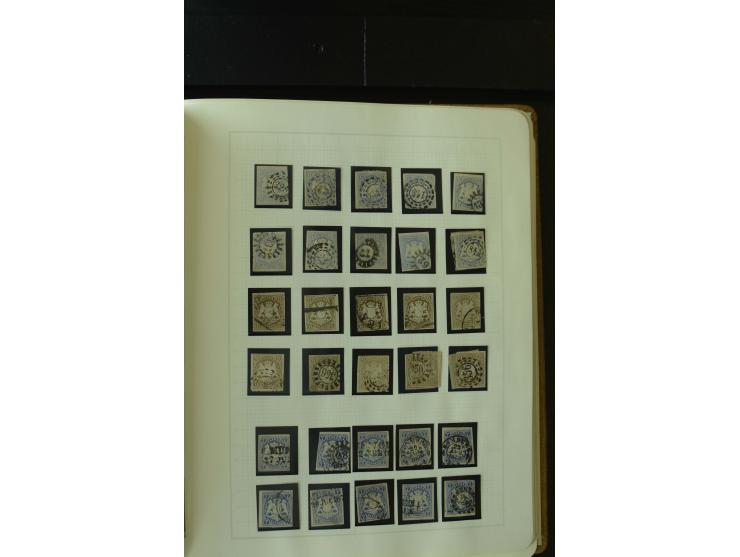 1849/1920, postfrische, ungebrauchte und gestempelte umfangreiche Sammlung, dabei Quadratausgaben sehr reichhaltig, viele gut