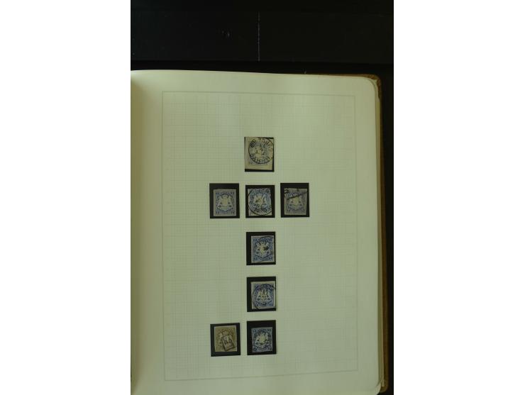1849/1920, postfrische, ungebrauchte und gestempelte umfangreiche Sammlung, dabei Quadratausgaben sehr reichhaltig, viele gut
