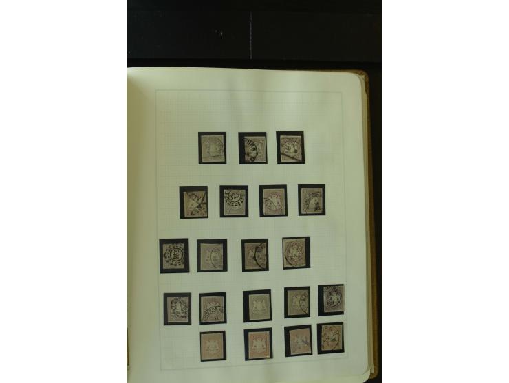 1849/1920, postfrische, ungebrauchte und gestempelte umfangreiche Sammlung, dabei Quadratausgaben sehr reichhaltig, viele gut