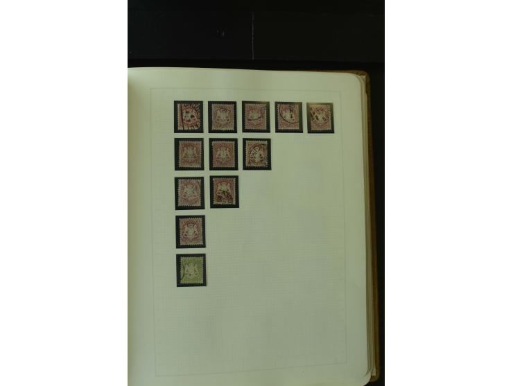 1849/1920, postfrische, ungebrauchte und gestempelte umfangreiche Sammlung, dabei Quadratausgaben sehr reichhaltig, viele gut