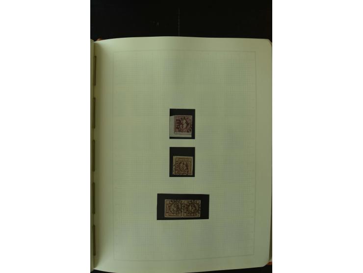 1849/1920, postfrische, ungebrauchte und gestempelte umfangreiche Sammlung, dabei Quadratausgaben sehr reichhaltig, viele gut