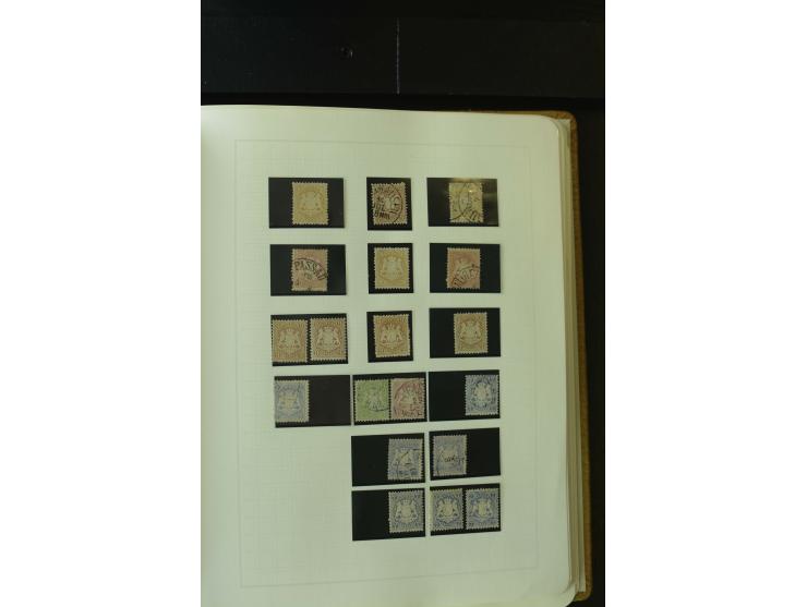1849/1920, postfrische, ungebrauchte und gestempelte umfangreiche Sammlung, dabei Quadratausgaben sehr reichhaltig, viele gut