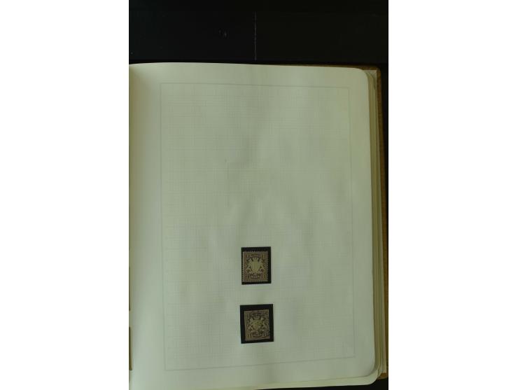1849/1920, postfrische, ungebrauchte und gestempelte umfangreiche Sammlung, dabei Quadratausgaben sehr reichhaltig, viele gut