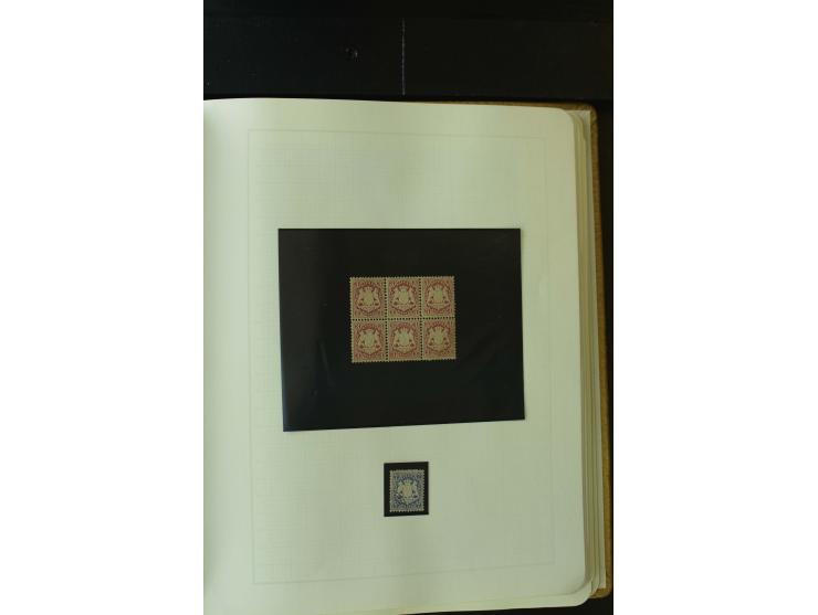 1849/1920, postfrische, ungebrauchte und gestempelte umfangreiche Sammlung, dabei Quadratausgaben sehr reichhaltig, viele gut