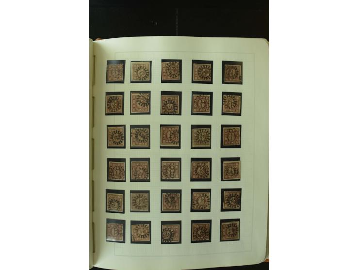 1849/1920, postfrische, ungebrauchte und gestempelte umfangreiche Sammlung, dabei Quadratausgaben sehr reichhaltig, viele gut