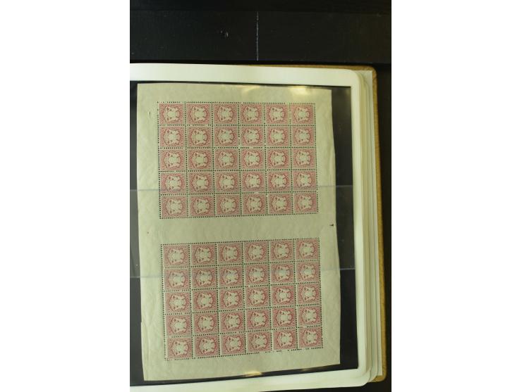 1849/1920, postfrische, ungebrauchte und gestempelte umfangreiche Sammlung, dabei Quadratausgaben sehr reichhaltig, viele gut