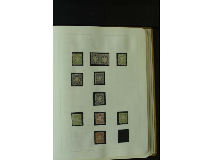 1849/1920, postfrische, ungebrauchte und gestempelte umfangreiche Sammlung, dabei Quadratausgaben sehr reichhaltig, viele gut