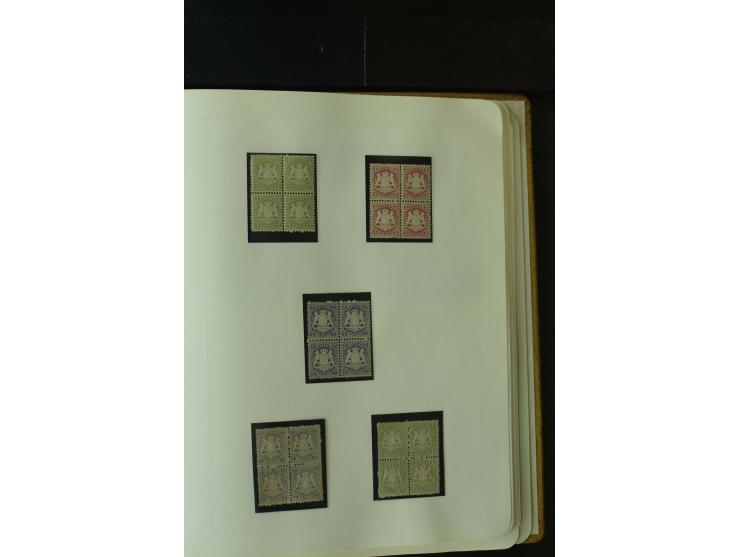 1849/1920, postfrische, ungebrauchte und gestempelte umfangreiche Sammlung, dabei Quadratausgaben sehr reichhaltig, viele gut