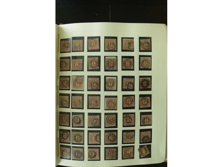 1849/1920, postfrische, ungebrauchte und gestempelte umfangreiche Sammlung, dabei Quadratausgaben sehr reichhaltig, viele gut