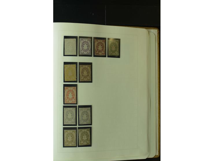 1849/1920, postfrische, ungebrauchte und gestempelte umfangreiche Sammlung, dabei Quadratausgaben sehr reichhaltig, viele gut