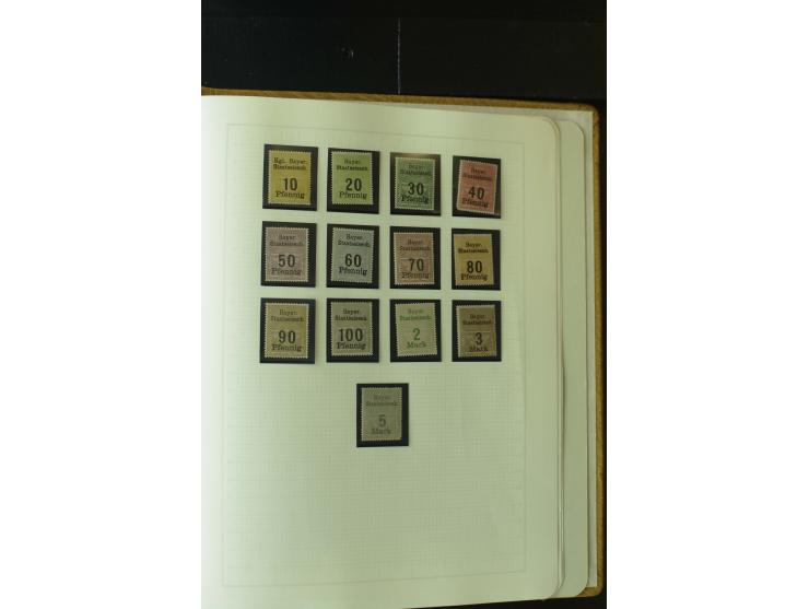 1849/1920, postfrische, ungebrauchte und gestempelte umfangreiche Sammlung, dabei Quadratausgaben sehr reichhaltig, viele gut