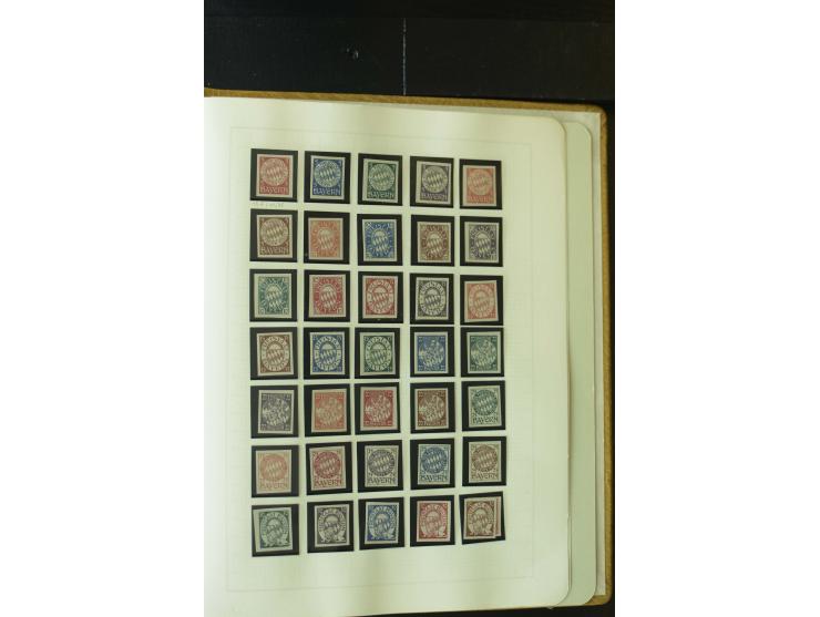 1849/1920, postfrische, ungebrauchte und gestempelte umfangreiche Sammlung, dabei Quadratausgaben sehr reichhaltig, viele gut