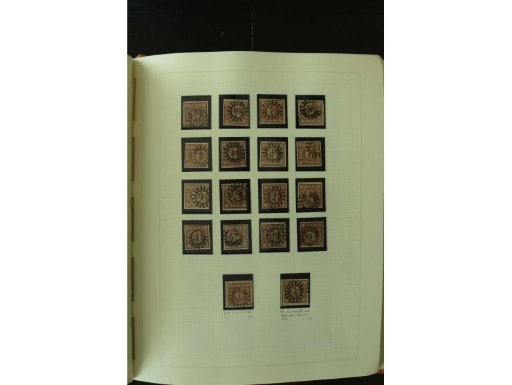 1849/1920, postfrische, ungebrauchte und gestempelte umfangreiche Sammlung, dabei Quadratausgaben sehr reichhaltig, viele gut