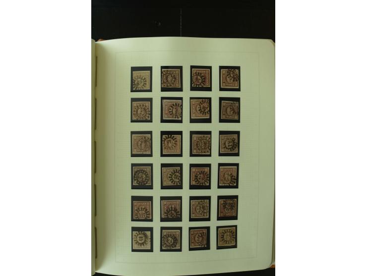 1849/1920, postfrische, ungebrauchte und gestempelte umfangreiche Sammlung, dabei Quadratausgaben sehr reichhaltig, viele gut