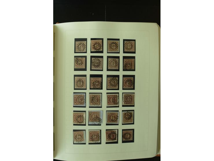 1849/1920, postfrische, ungebrauchte und gestempelte umfangreiche Sammlung, dabei Quadratausgaben sehr reichhaltig, viele gut