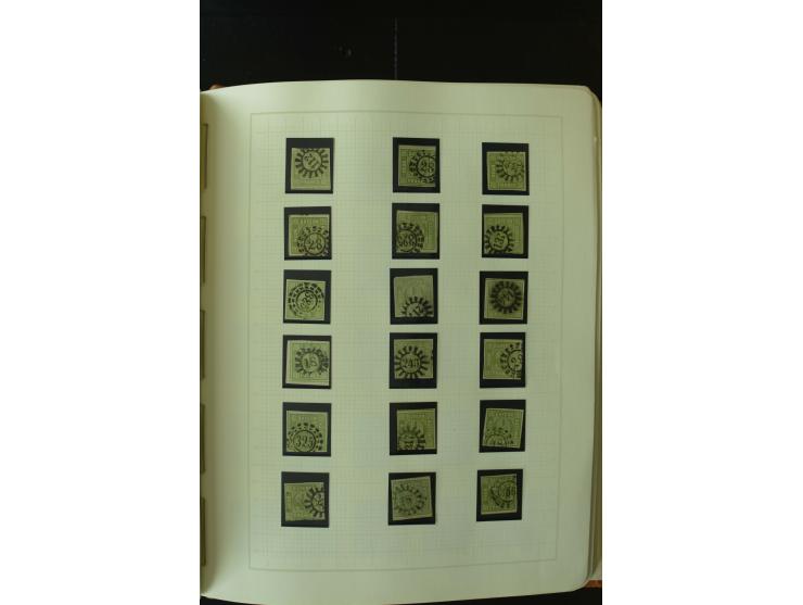 1849/1920, postfrische, ungebrauchte und gestempelte umfangreiche Sammlung, dabei Quadratausgaben sehr reichhaltig, viele gut