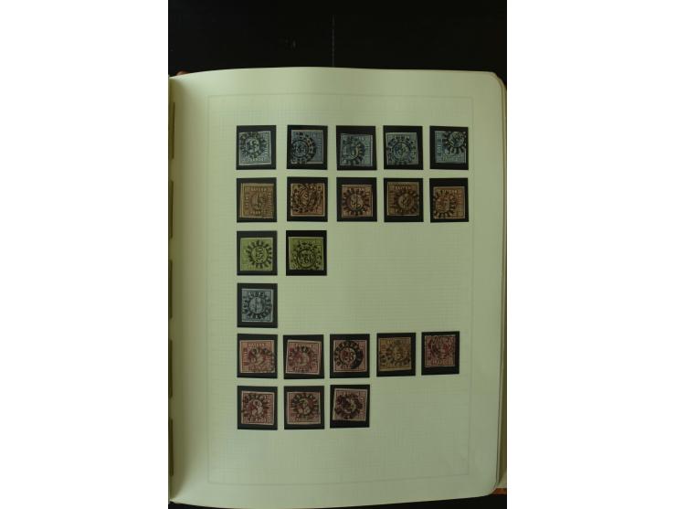 1849/1920, postfrische, ungebrauchte und gestempelte umfangreiche Sammlung, dabei Quadratausgaben sehr reichhaltig, viele gut