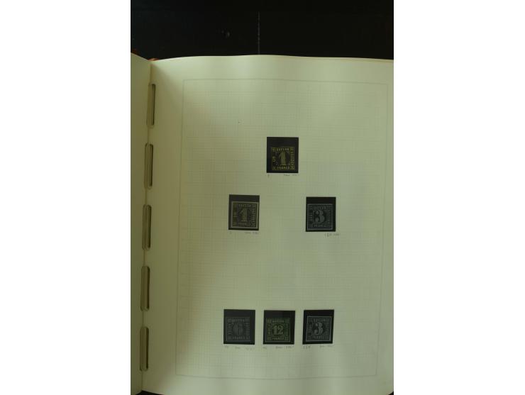 1849/1920, postfrische, ungebrauchte und gestempelte umfangreiche Sammlung, dabei Quadratausgaben sehr reichhaltig, viele gut