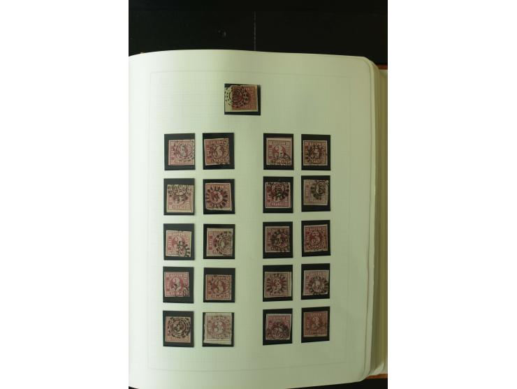 1849/1920, postfrische, ungebrauchte und gestempelte umfangreiche Sammlung, dabei Quadratausgaben sehr reichhaltig, viele gut