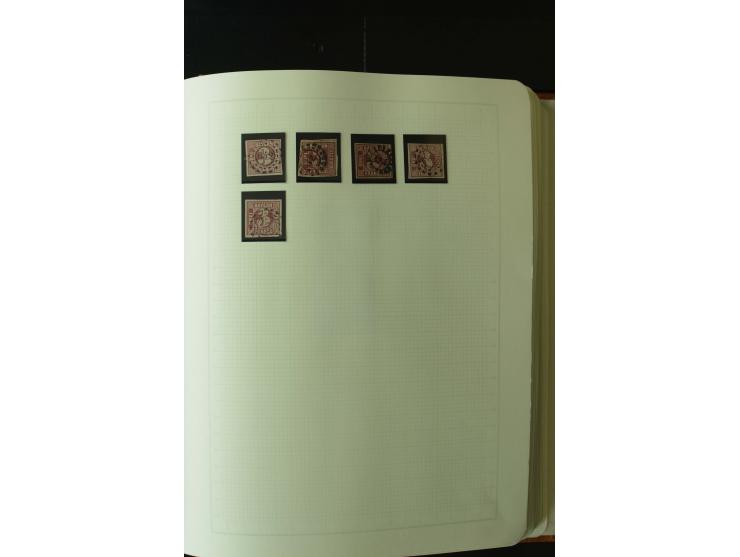 1849/1920, postfrische, ungebrauchte und gestempelte umfangreiche Sammlung, dabei Quadratausgaben sehr reichhaltig, viele gut