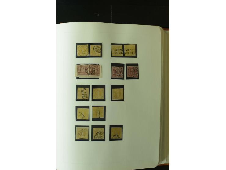 1849/1920, postfrische, ungebrauchte und gestempelte umfangreiche Sammlung, dabei Quadratausgaben sehr reichhaltig, viele gut