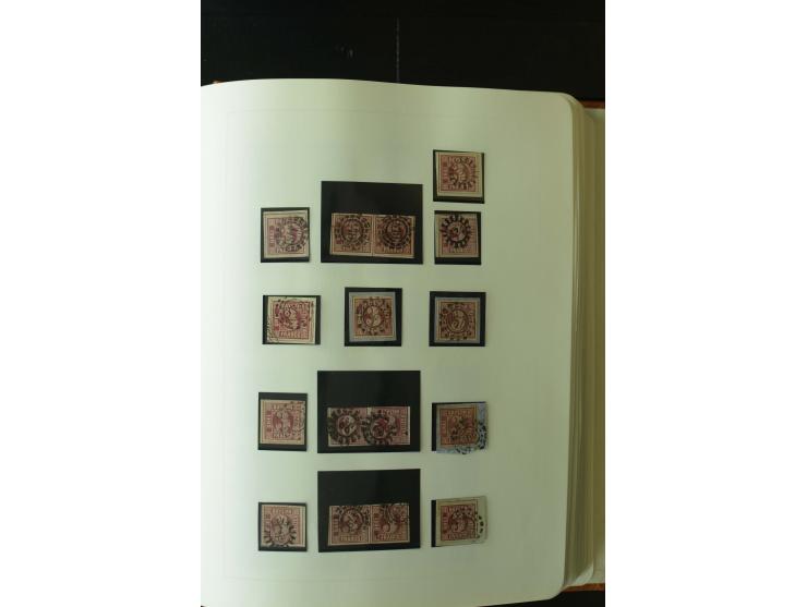 1849/1920, postfrische, ungebrauchte und gestempelte umfangreiche Sammlung, dabei Quadratausgaben sehr reichhaltig, viele gut