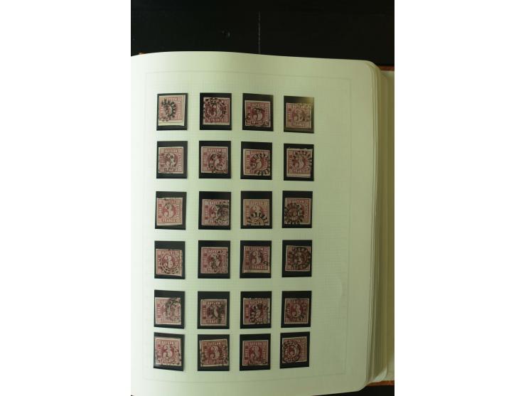 1849/1920, postfrische, ungebrauchte und gestempelte umfangreiche Sammlung, dabei Quadratausgaben sehr reichhaltig, viele gut