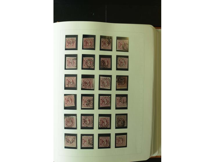 1849/1920, postfrische, ungebrauchte und gestempelte umfangreiche Sammlung, dabei Quadratausgaben sehr reichhaltig, viele gut