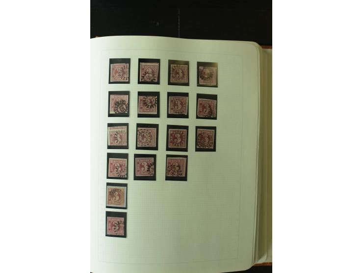 1849/1920, postfrische, ungebrauchte und gestempelte umfangreiche Sammlung, dabei Quadratausgaben sehr reichhaltig, viele gut