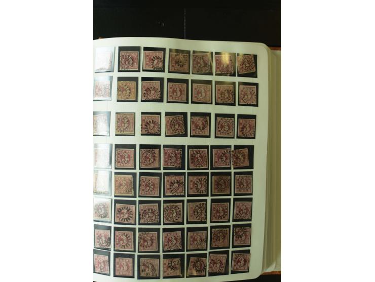 1849/1920, postfrische, ungebrauchte und gestempelte umfangreiche Sammlung, dabei Quadratausgaben sehr reichhaltig, viele gut