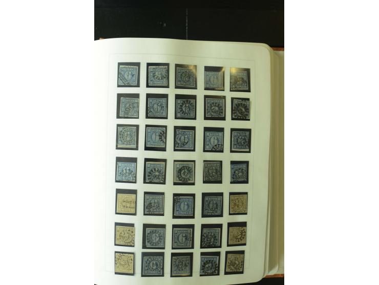 1849/1920, postfrische, ungebrauchte und gestempelte umfangreiche Sammlung, dabei Quadratausgaben sehr reichhaltig, viele gut