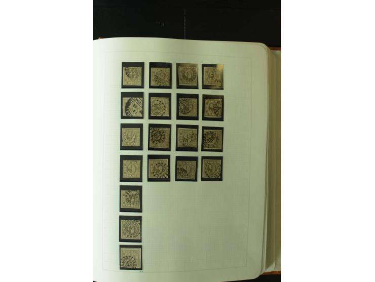 1849/1920, postfrische, ungebrauchte und gestempelte umfangreiche Sammlung, dabei Quadratausgaben sehr reichhaltig, viele gut