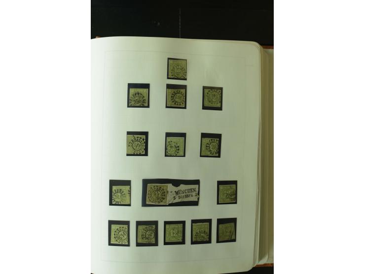 1849/1920, postfrische, ungebrauchte und gestempelte umfangreiche Sammlung, dabei Quadratausgaben sehr reichhaltig, viele gut