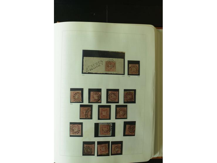 1849/1920, postfrische, ungebrauchte und gestempelte umfangreiche Sammlung, dabei Quadratausgaben sehr reichhaltig, viele gut