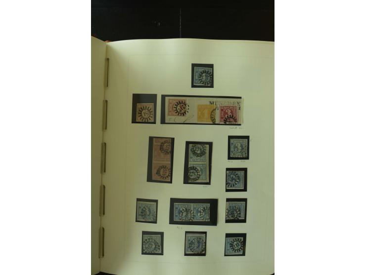 1849/1920, postfrische, ungebrauchte und gestempelte umfangreiche Sammlung, dabei Quadratausgaben sehr reichhaltig, viele gut
