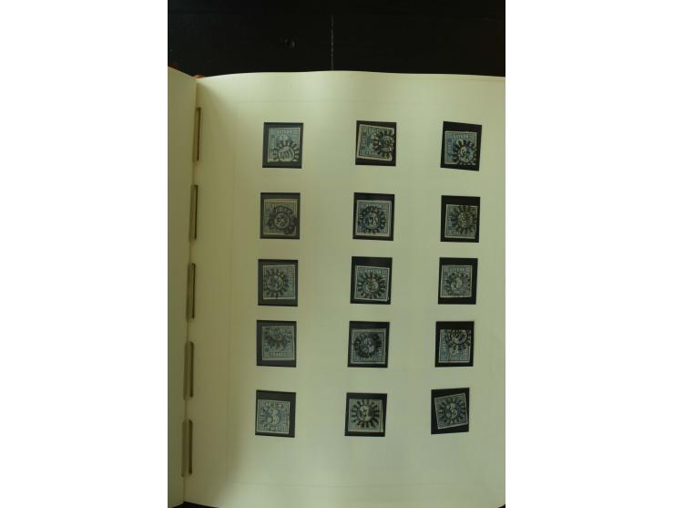 1849/1920, postfrische, ungebrauchte und gestempelte umfangreiche Sammlung, dabei Quadratausgaben sehr reichhaltig, viele gut