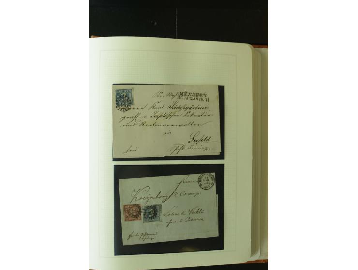 1849/1920, postfrische, ungebrauchte und gestempelte umfangreiche Sammlung, dabei Quadratausgaben sehr reichhaltig, viele gut