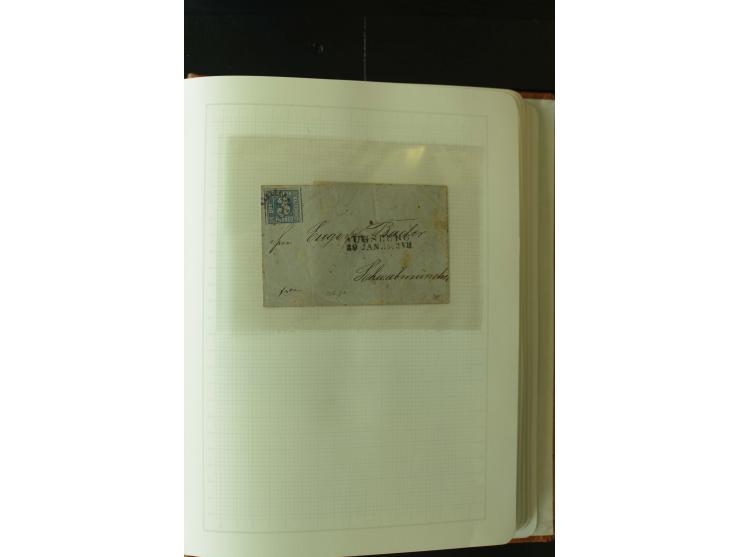 1849/1920, postfrische, ungebrauchte und gestempelte umfangreiche Sammlung, dabei Quadratausgaben sehr reichhaltig, viele gut
