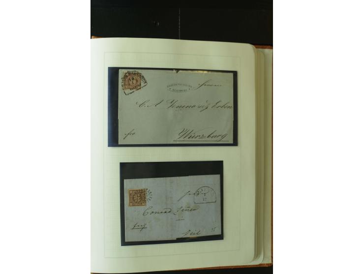 1849/1920, postfrische, ungebrauchte und gestempelte umfangreiche Sammlung, dabei Quadratausgaben sehr reichhaltig, viele gut