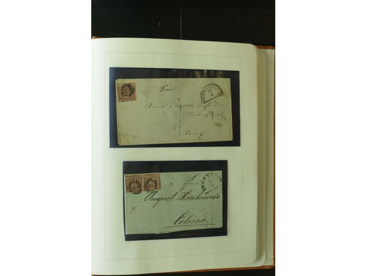 1849/1920, postfrische, ungebrauchte und gestempelte umfangreiche Sammlung, dabei Quadratausgaben sehr reichhaltig, viele gut