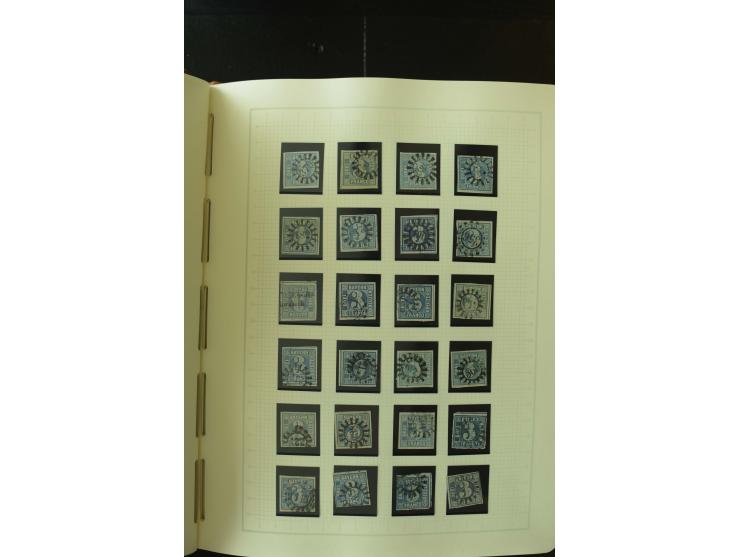 1849/1920, postfrische, ungebrauchte und gestempelte umfangreiche Sammlung, dabei Quadratausgaben sehr reichhaltig, viele gut