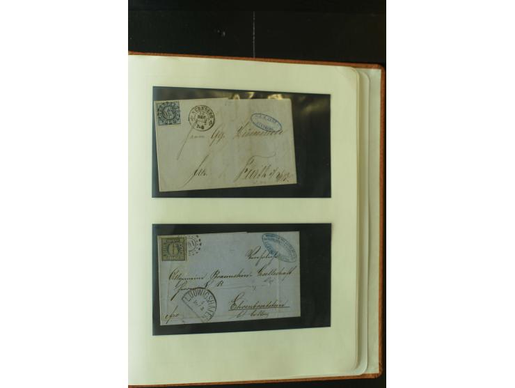 1849/1920, postfrische, ungebrauchte und gestempelte umfangreiche Sammlung, dabei Quadratausgaben sehr reichhaltig, viele gut