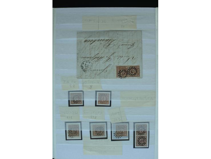 1849/1920, sehr schöne, vorwiegend gestempelte Sammlung beginnend mit Mi.-Nr. 1Ia gestempelt, außerdem viele bessere Werte, M