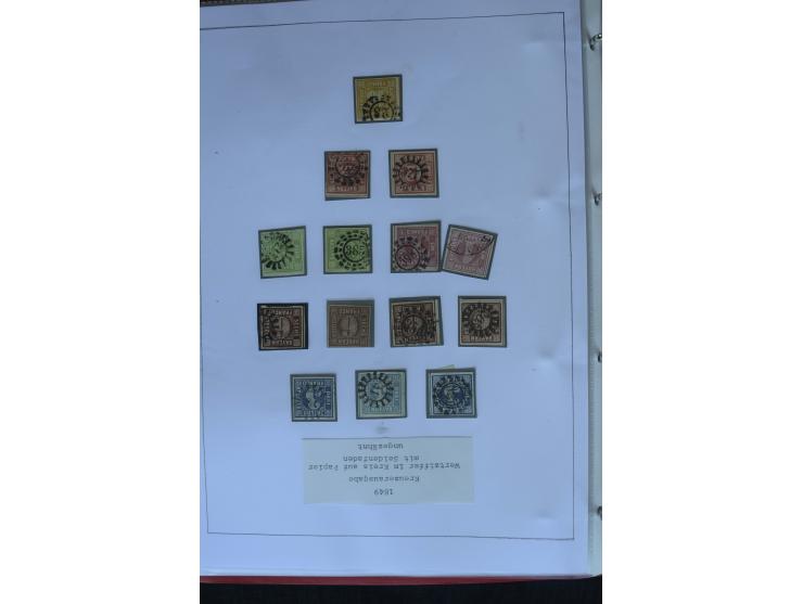 1849/1920, sehr schöne, vorwiegend gestempelte Sammlung beginnend mit Mi.-Nr. 1Ia gestempelt, außerdem viele bessere Werte, M