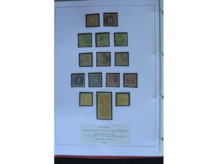 1849/1920, sehr schöne, vorwiegend gestempelte Sammlung beginnend mit Mi.-Nr. 1Ia gestempelt, außerdem viele bessere Werte, M