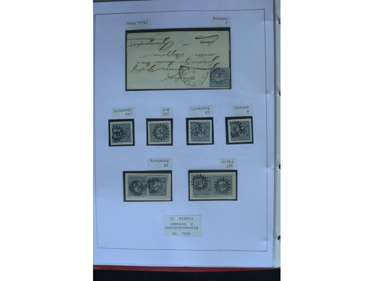 1849/1920, sehr schöne, vorwiegend gestempelte Sammlung beginnend mit Mi.-Nr. 1Ia gestempelt, außerdem viele bessere Werte, M