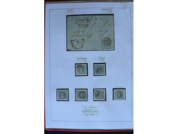 1849/1920, sehr schöne, vorwiegend gestempelte Sammlung beginnend mit Mi.-Nr. 1Ia gestempelt, außerdem viele bessere Werte, M