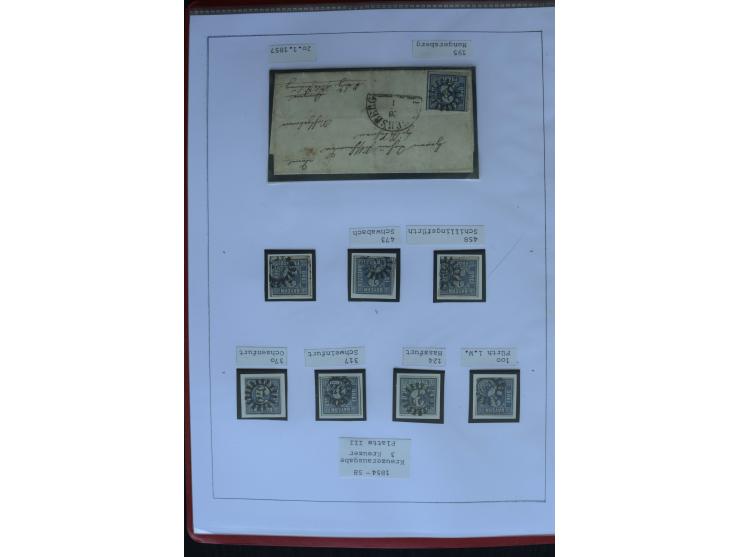1849/1920, sehr schöne, vorwiegend gestempelte Sammlung beginnend mit Mi.-Nr. 1Ia gestempelt, außerdem viele bessere Werte, M