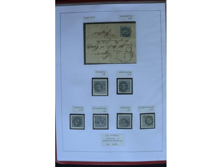 1849/1920, sehr schöne, vorwiegend gestempelte Sammlung beginnend mit Mi.-Nr. 1Ia gestempelt, außerdem viele bessere Werte, M